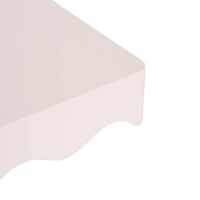 Pink Scalloped Floating Wall Shelves, Set of 2