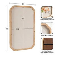 Marston Scalloped Corner Pinboard