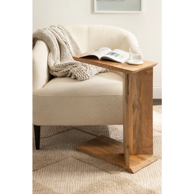 Thaxter Natural Wood C-Table