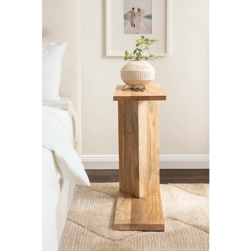 Thaxter Natural Wood C-Table