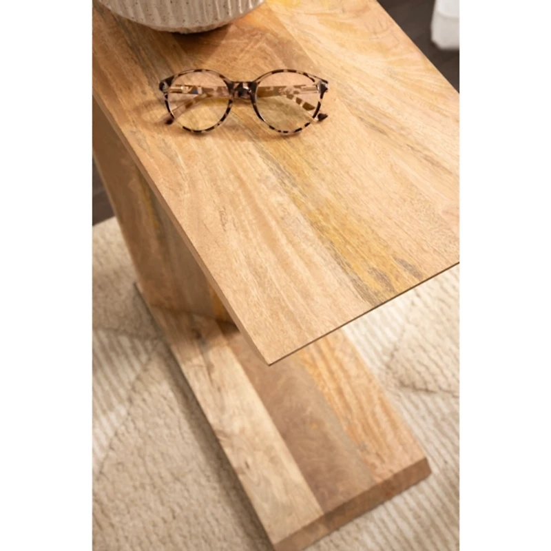 Thaxter Natural Wood C-Table