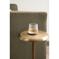 Morizet Antique Brass Round Cocktail Table