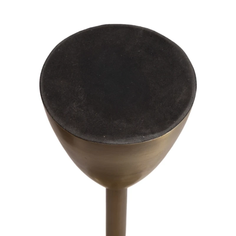 Morizet Antique Brass Round Cocktail Table