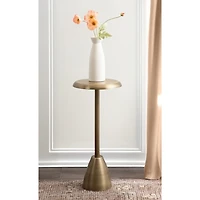 Morizet Antique Brass Round Cocktail Table