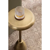 Morizet Antique Brass Round Cocktail Table