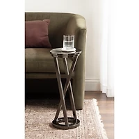 Allie Pewter Metal Cocktail Table