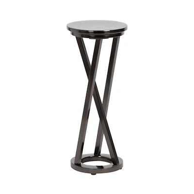 Allie Pewter Metal Cocktail Table