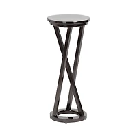 Allie Pewter Metal Cocktail Table