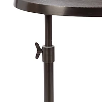 Engles Pewter Metal Oval Adjustable Table