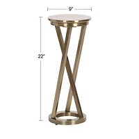 Allie Gold Metal Cocktail Table