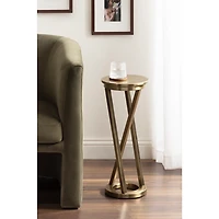 Allie Gold Metal Cocktail Table