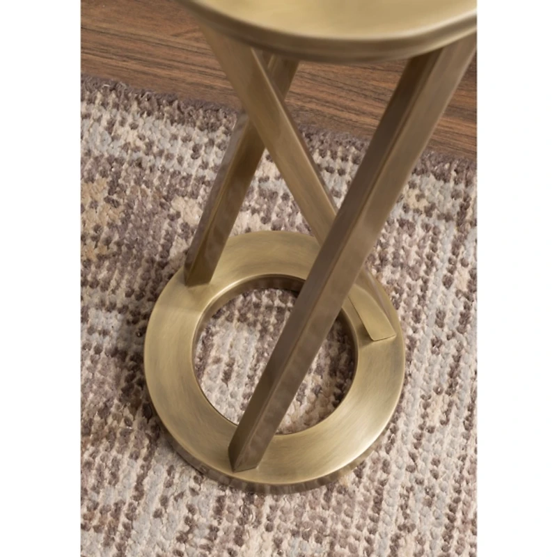 Allie Gold Metal Cocktail Table