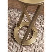 Allie Gold Metal Cocktail Table