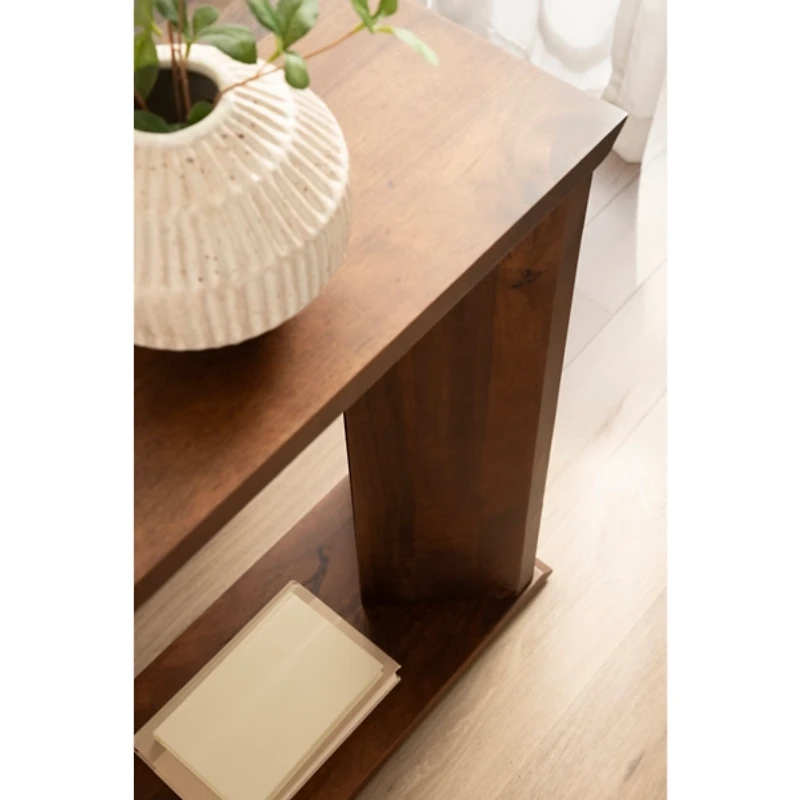 Thaxter Walnut Brown Wood C-Table
