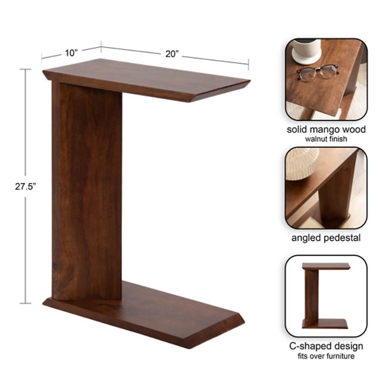 Thaxter Walnut Brown Wood C-Table