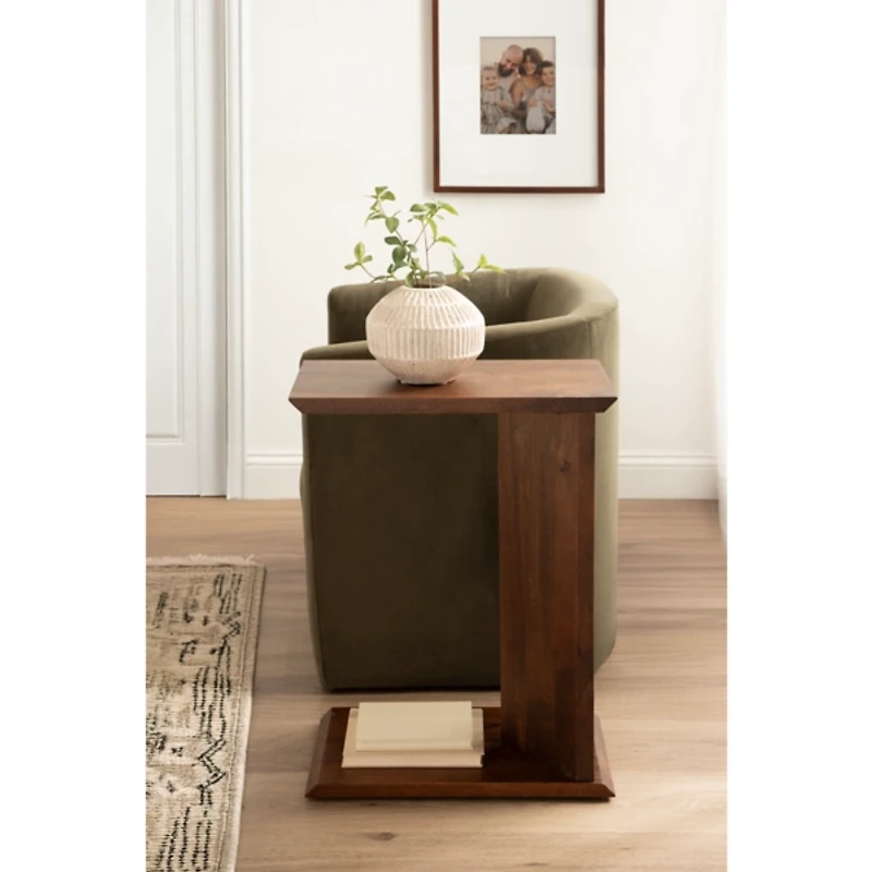 Thaxter Walnut Brown Wood C-Table