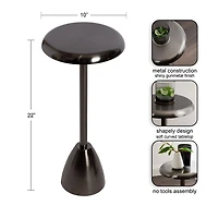Morizet Pewter Round Cocktail Table