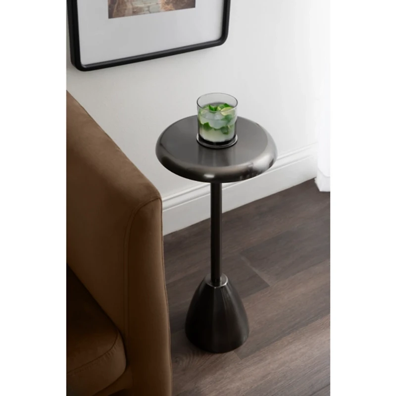 Morizet Pewter Round Cocktail Table