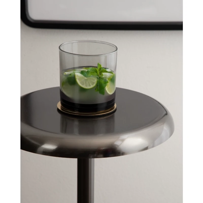 Morizet Pewter Round Cocktail Table