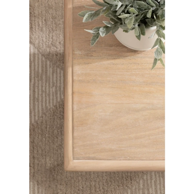 Patresa Natural Carved Wood Coffee Table