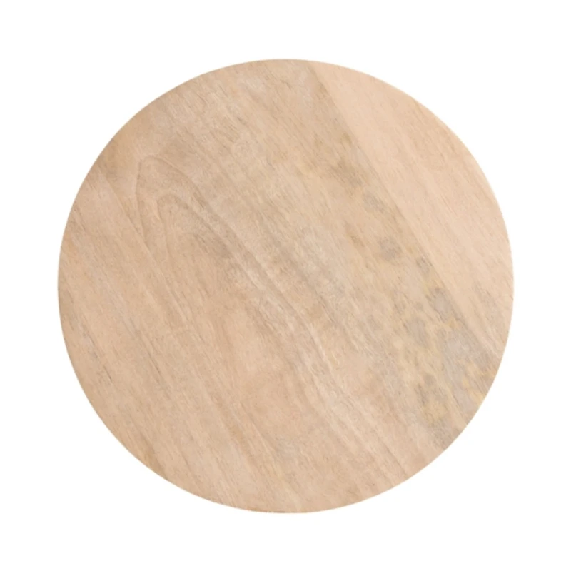 Nisha Natural Wood Scalloped Cocktail Table