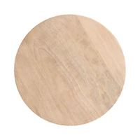 Nisha Natural Wood Scalloped Cocktail Table