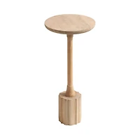 Nisha Natural Wood Scalloped Cocktail Table