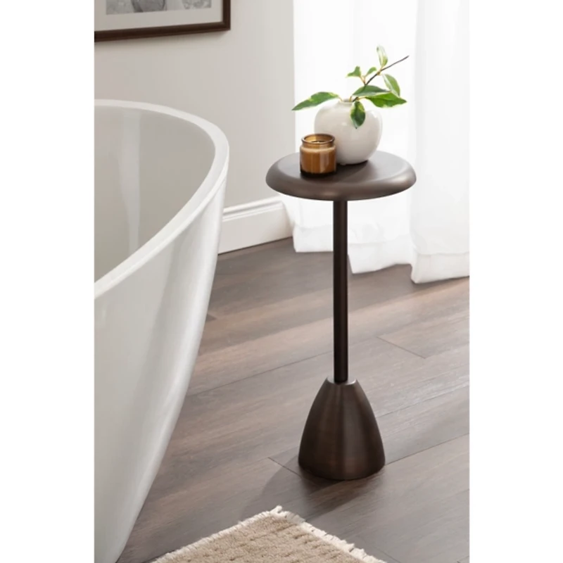 Morizet Dark Bronze Round Cocktail Table