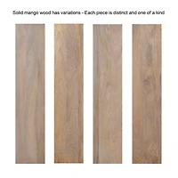 Natural Ribbed Wood Decorative Bowl