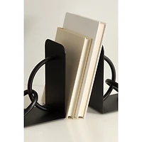 Black Metal Chain Link Bookends, Set of 2