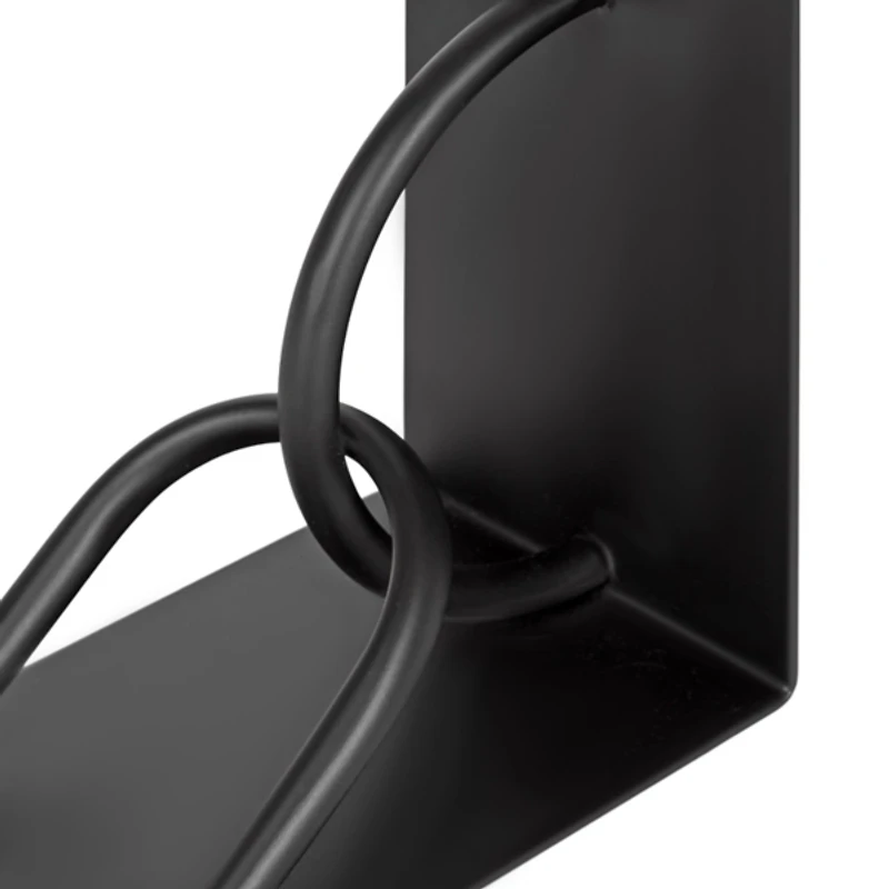 Black Metal Chain Link Bookends, Set of 2