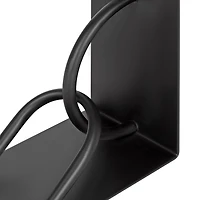 Black Metal Chain Link Bookends, Set of 2