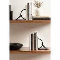 Black Metal Chain Link Bookends, Set of 2