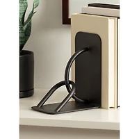 Black Metal Chain Link Bookends, Set of 2
