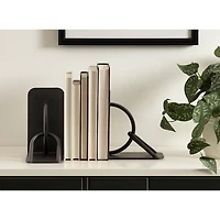 Black Metal Chain Link Bookends, Set of 2