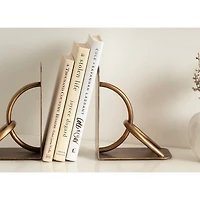 Gold Metal Chain Link Bookends, Set of 2
