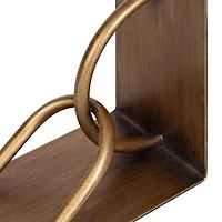 Gold Metal Chain Link Bookends, Set of 2