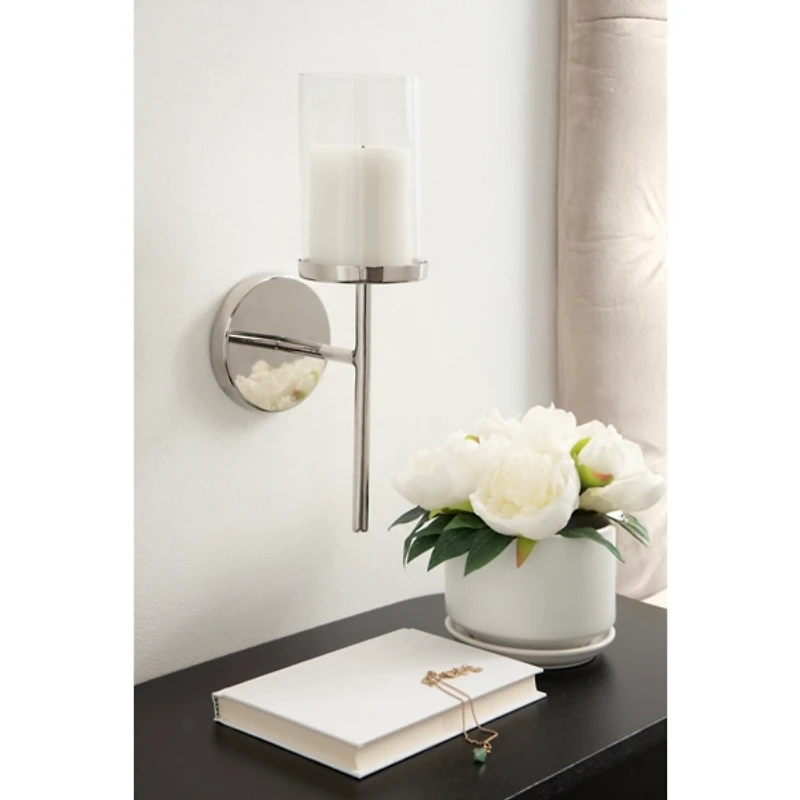 Silver Metal Blaise Wall Sconce