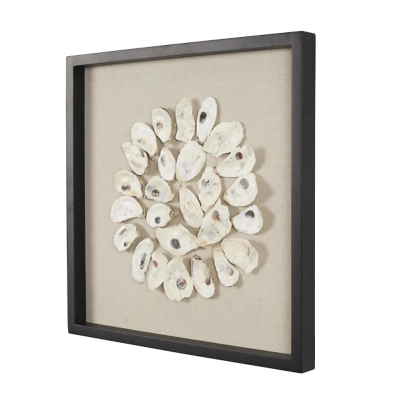 Oyster Shell Framed Wall Plaque