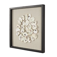 Oyster Shell Framed Wall Plaque