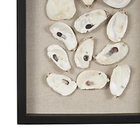 Oyster Shell Panel Framed Wall Plaque