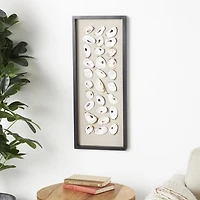 Oyster Shell Panel Framed Wall Plaque