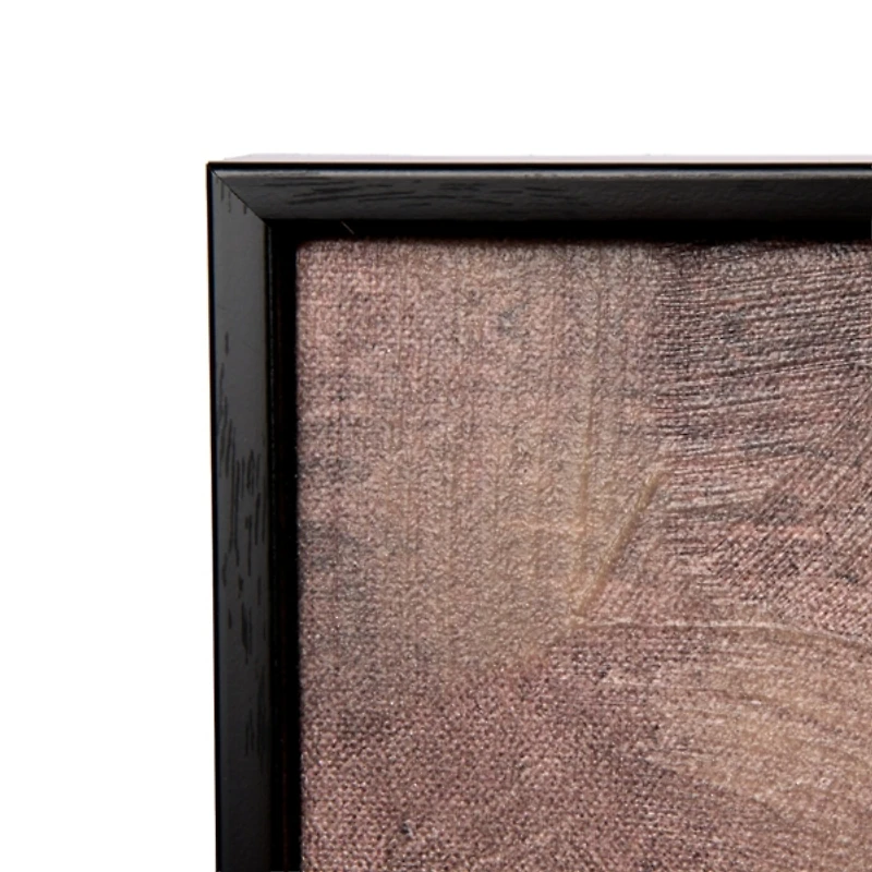 Hazy Buffalo Heard Framed Canvas Art Print