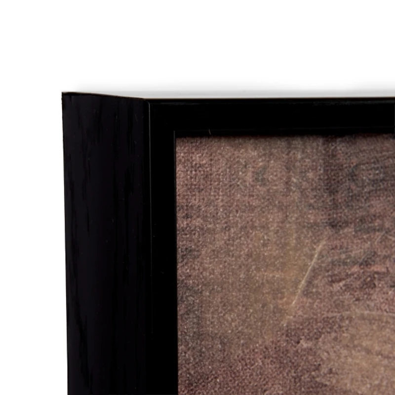 Hazy Buffalo Heard Framed Canvas Art Print