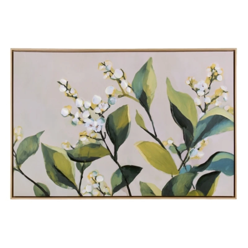 Grace in Green Framed Canvas Art Print