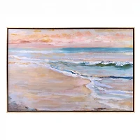 Where Sky Meets Water Framed Canvas Art Print