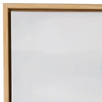 Blue Abstract Mountain Framed Canvas Art Print