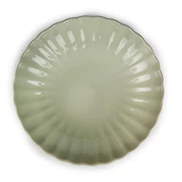 Sage Petal Ceramic Dinner Bowl