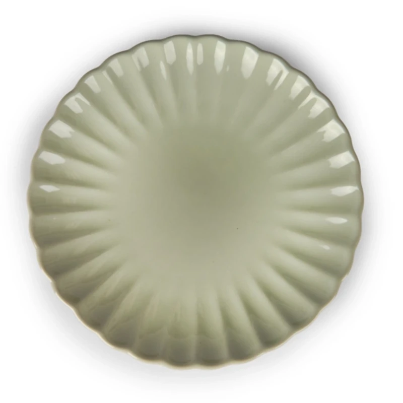 Sage Petal Ceramic Salad Plate