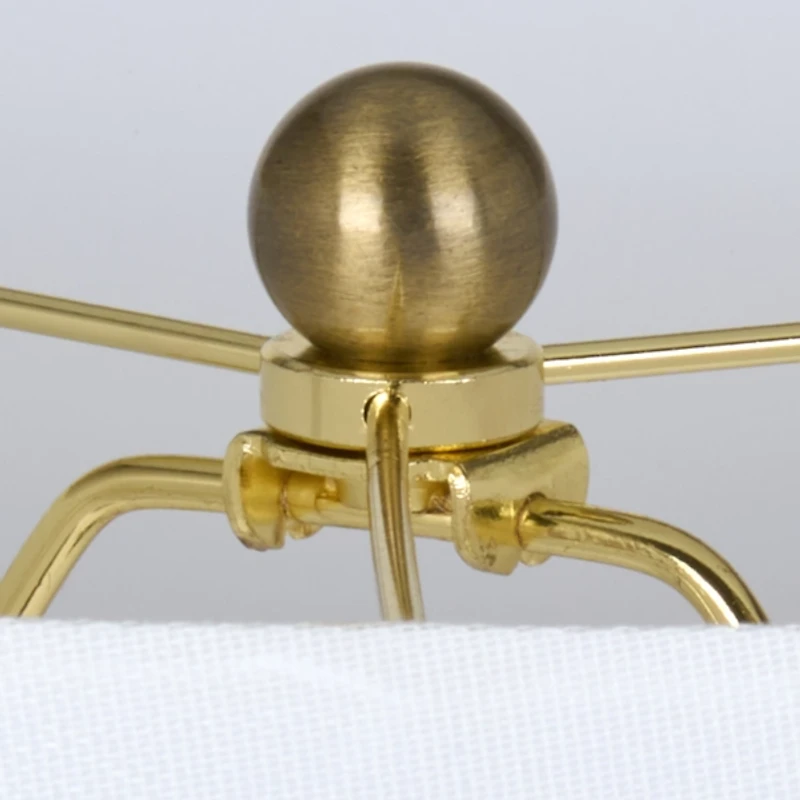 Clear Glass Faceted Table Lamp